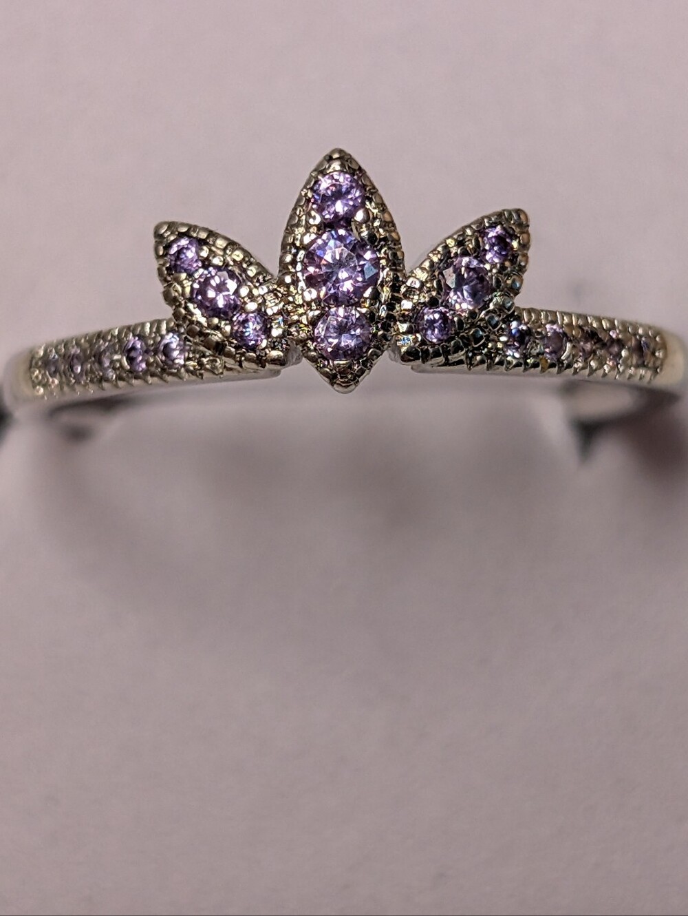 3 for $25 Fragrant Jewels Size 8.5 Ring Purple Stones Parada - Carnival NWOT